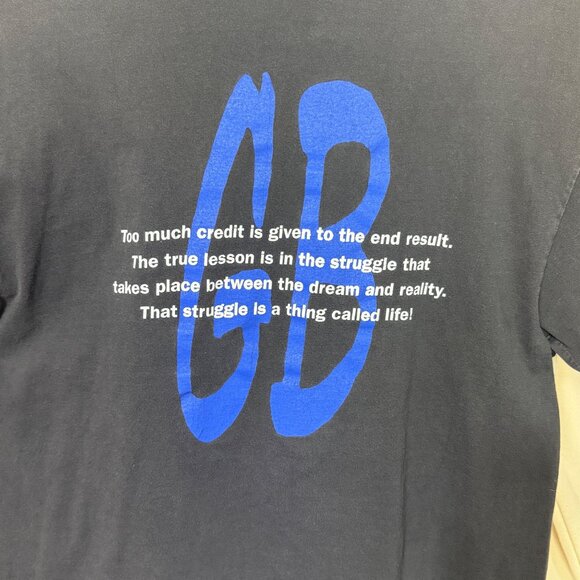 Hanes Mens Vintage Garth Brooks Graphic T-Shirt Black Cotton Large Classic Fit - Picture 4 of 6